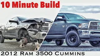 10 Minute Build - Rebuilding a Wrecked 2012 Ram 2500 6.7 Cummins