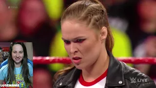WWE Raw 3/26/18 Paige invites Ronda Rousey to Join Absolution
