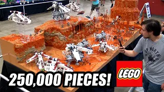 Huge LEGO 2nd Battle of Geonosis with 250,000 Pieces! Custom Star Wars