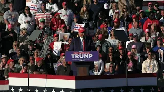 Donald Trump comes out swinging at New Jersey rally ahead of crunch week in court | AFP