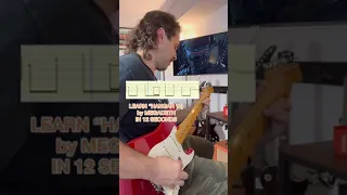 Guitar teacher breaks down “Hangar 18” by Megadeth in 12 seconds. #shorts