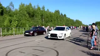 Lada Priora vs. Mitsubishi Lancer. ROUTE 402. 16.06.18.