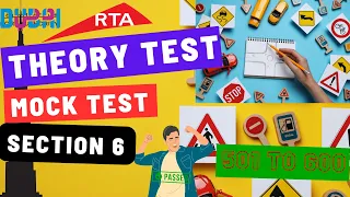 DUBAI RTA MOCK TEST/ THEORY TEST PRACTICE || SECTION- 6 / QUESTION- (501-600)