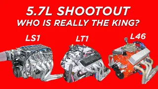 WHAT IS THE MOST POWERFUL 5.7L CHEVY? 350-HP L46 vs 360-HP LT-1 vs 300-HP LT1 vs 345-HP LS1