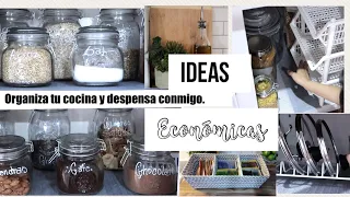 IDEAS  para organizar tu cocina sin gastar mucho dinero.