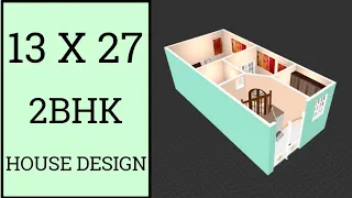 13 X 27 House Plan ll 350 Sqft Ghar Ka Naksha ll 13 X 27 House Design ll 13 X 27 Plot Ka Naksha