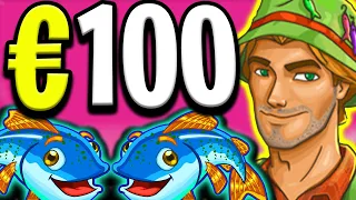 FISHIN FRENZY THE BIG SPLASH SLOT 😵 €100 MAX BET BONUS OMG‼️