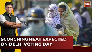 2 Days Of Voting, Heatwave Grips Capital | Met Dept Issues Orange Alert For May 25 | Delhi Weather