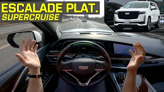 Autonomous Driving! - CADILLAC ESCALADE SPORT PLATINUM Super Cruise POV Test Drive