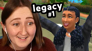 starting a new legacy challenge in the sims