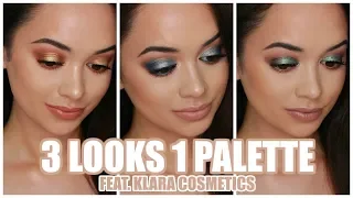 3 LOOKS 1 PALETTE FEAT. KLARA COSMETICS BONDI PALETTE