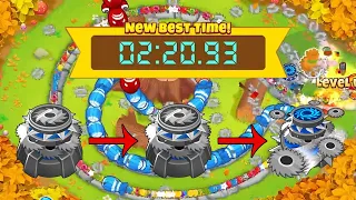 BTD6 Race Tutorial "Few Two Many" in 2:20 with Double Maelstorm Strat