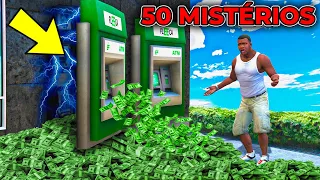 RESOLVI 50+ MISTERIOS DO GTA 5!!!