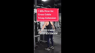 Cross Cable Tricep Extension - Under 60s How-to - Schaum Fitness