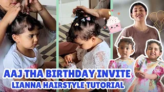 Aaj tha birthday invite| lianna hairstyle tutorial | HINDI | WITH ENGLISH SUBTITLES | Debina Decodes