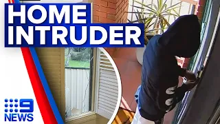 Police hunt for machete wielding intruder who smashed into Melbourne home | 9 News Australia