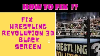 #blackscreen #wr3d #fing24 HOW TO FIX BLACKSCREEN PROBLEM IN WRESTLING REVOLUTION 3D | FING 24 😎