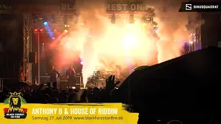 Anthony B & House of Riddim beim Black Forest on Fire Reggae Festival 2019 in Berghaupten