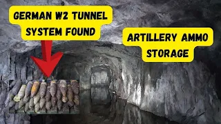 Ammo tunnels found. German 21 cm guns were here !