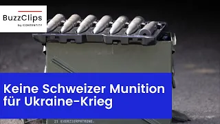 Schweiz verbietet Deutschland Munitionslieferung an Ukraine
