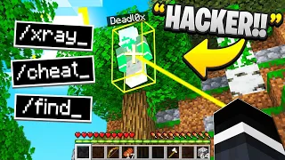 XRAY Hacking In Hide And SEEK.. (Minecraft)