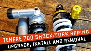 Tenere 700 Suspension, Shock, Fork Spring and Grease Install with Touratech