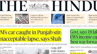 6 January 2022 | The Hindu newspaper today| Hindu Full Newspaper analysis|Editorial analysis| UPSC