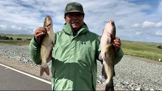 Catfishing in the 🌧️ at Bethany Reservoir. Thanks,FC from SF stop by to say hi 👋 03/03/24