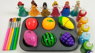 Satisfying Video I How to make Princess Lolipops in to Heart Pool AND Rainbow Painted Cutting ASMR