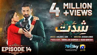 Shiddat Episode 14 [Eng Sub] - Muneeb Butt - Anmol Baloch - 26th March 2024 - HAR PAL GEO