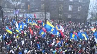 Euromaidan. Thousands of Ukrainians came to the Cabinet of Ministers of Ukraine