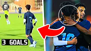 Cristiano Ronaldo Jr Scores HAT-TRICK 🤯 in his Al Nassr Debut Match