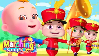 Little Babies Marching Song | Demu Gola Nursery Rhymes & Kids Songs | Cartoon Animation