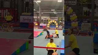 Her first gymnastics meet