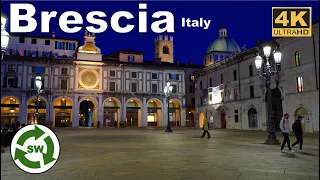 Brescia, Italy - Evening Walk Tour 2022 ( 4K Ultra HD )