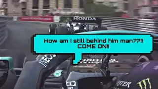 Lewis Hamilton loses two places | frustrated radio + onboard | wrong pit strategy? (Monaco 2021)