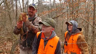 Serious Youth Squirrel Hunters Get Their First Fox Squirrel!