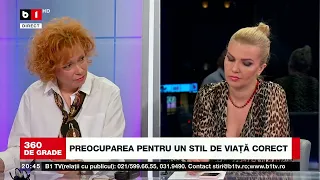 360 DE GRADE CU ALINA BĂDIC. PREOCUPAREA PENTRU UN STIL DE VIAȚĂ CORECT. 7 mai 2022