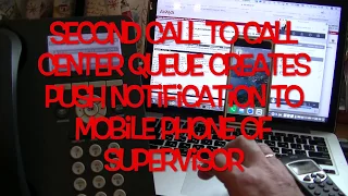 Universal Push Informer Lite. Demonstration of Push Notification about call to Avaya Contact Center