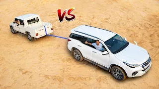 Toyota Fortuner 4x4 Vs Bolero Camper 4x4 - कोन जीतेगा ? | Tug Of War