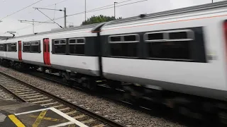 Greater Anglia class 317s passing Angel Road