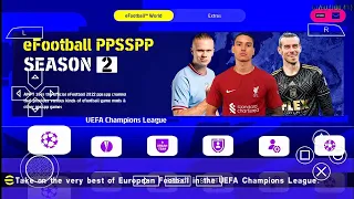 🆕 eFOOTBALL PES 2022 PPSSPP Update Transfers & Promotion Teams + Kits 2023 Camera PS5 Graphics HD