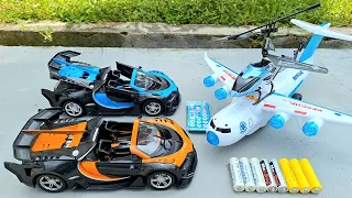 2 Racing Cars Remote Control 5 Channel,Rc Helicopter And Rc Plane Transport Unboxing And Test Review