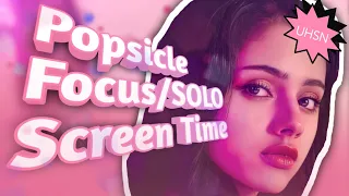 UHSN - 'Popsicle' Focus/Solo Screen Time Distribution