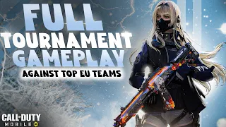 AMAZING TEAMWORK IN TOURNAMENT AGAINST THE MOST BRUTAL EU TEAMS !! COD MOBILE