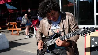 Aerosmith - Amazing guitar performance in Buenos Aires streets - Cover by Damian Salazar