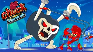 Chuck Chicken Power Up - Chuck, Halloween and Fast Food 🎃Superhero cartoons | Chuck Chicken Cartoons