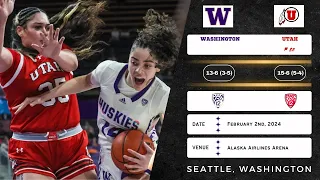 Washington vs No. 20 Utah | Pac-12 | 2.2.24