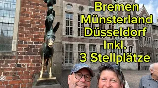 Bremen, Münsterland, Düsseldorf mit 3 Stellplatzbeschreibungen