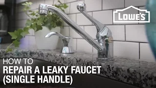 How to Fix A Dripping or Leaky Single Handle Faucet